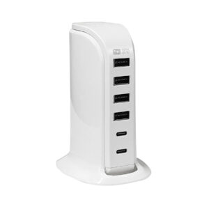 AC Type-C2P USB-A4P 40W 自動識別 リバーシブル