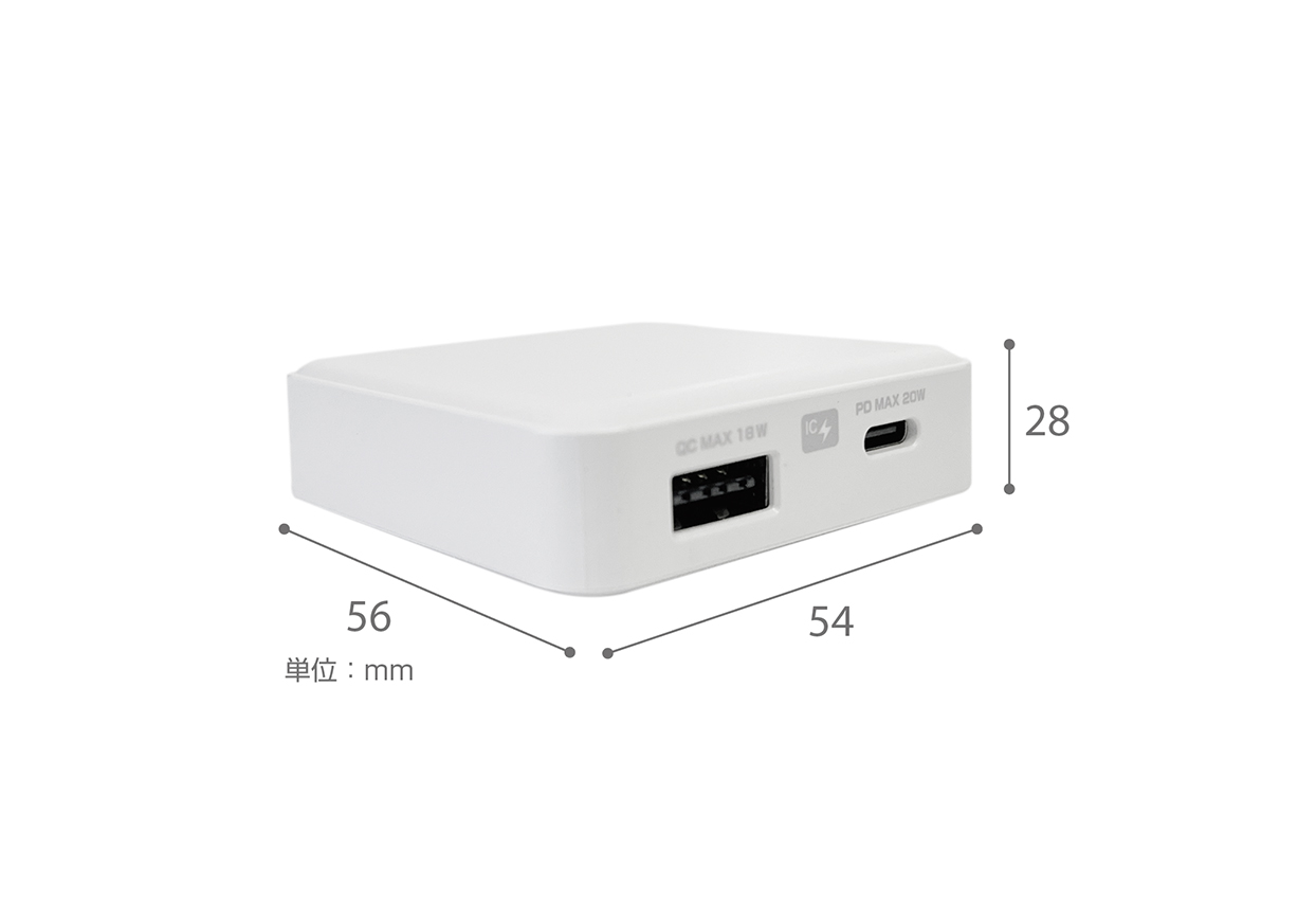 AC USBA+C PD20W 自動識別 リバーシブル CtoC 1.2m - 画像 (4)