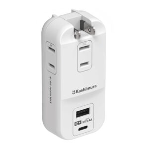 電源タップ AC3 USBA+C 3.4A 自動識別 リバーシブル