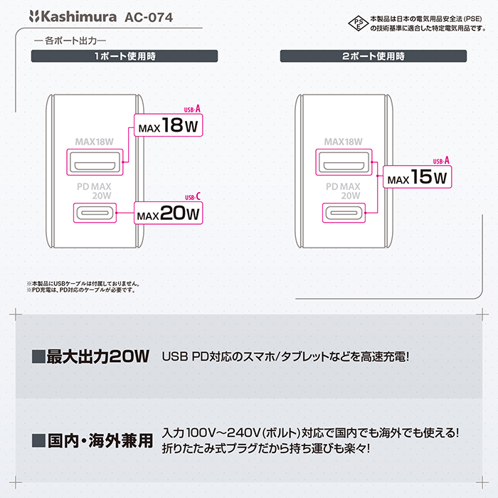 AC USBA+C PD20W - 画像 (5)