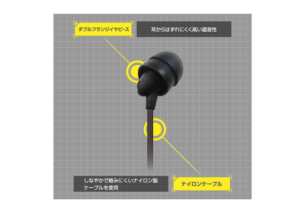 寝ながらイヤホン Type-C 強靭 リモコンマイク付き - 画像 (5)