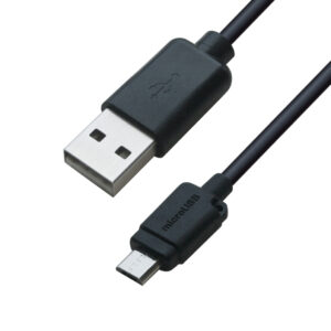 USB充電&同期ケーブル 2m 1.8A micro BK