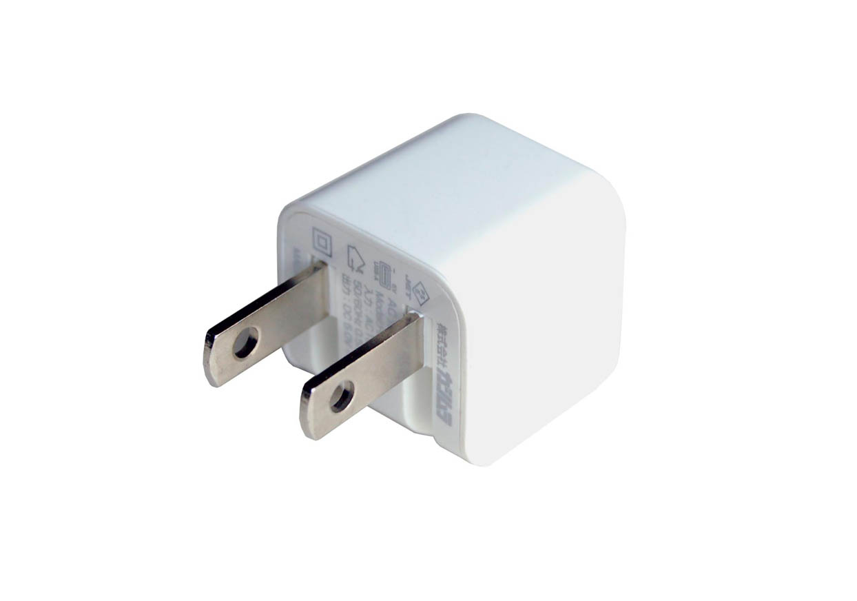 AC充電器 USB1P 1A WH - 画像 (2)