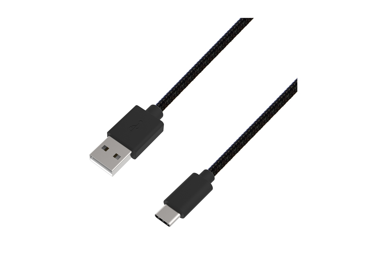 USB充電&同期ケーブル 1.2m A-C STRONG BK