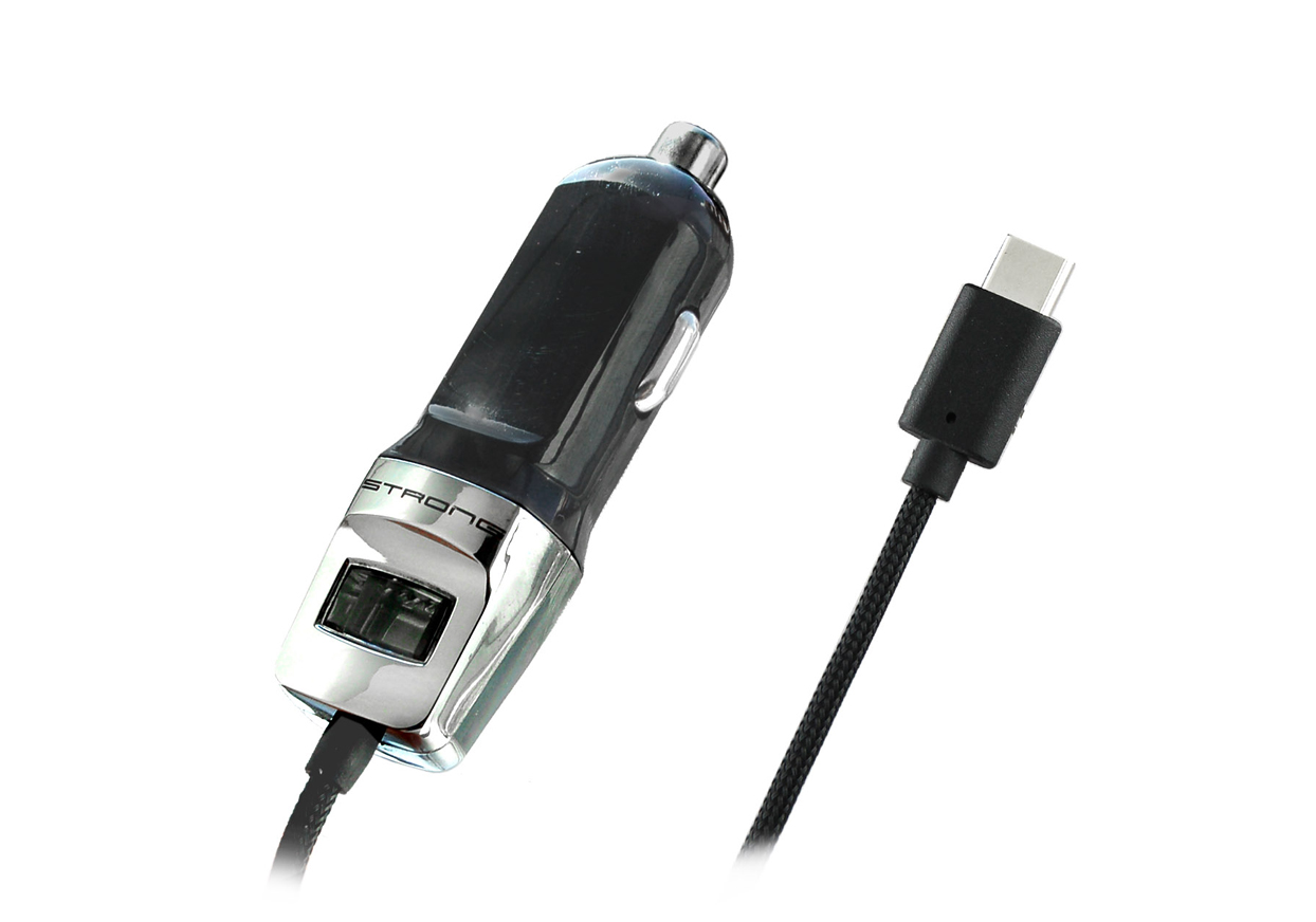 DC充電器 ストロング 3A Type-C BK