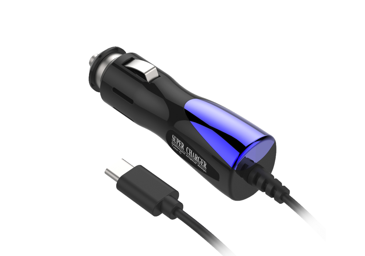 DC充電器 3A Type-C BK-BL