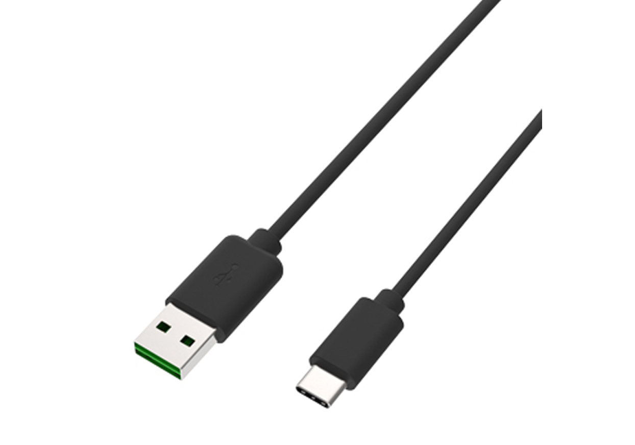 USB充電&同期ケーブル 1.2m リバーシブルA-C BK