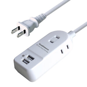 AC充電器タップ 1m