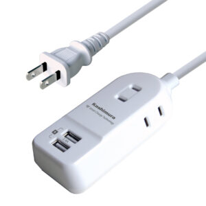 AC充電器タップ 3m