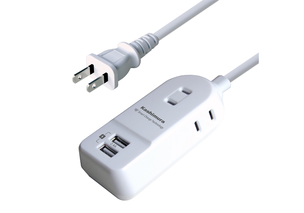 AC充電器タップ 3m