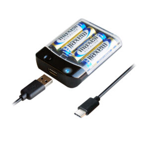 電池式充電器 USB1ポート1A C 50cm 単3×4