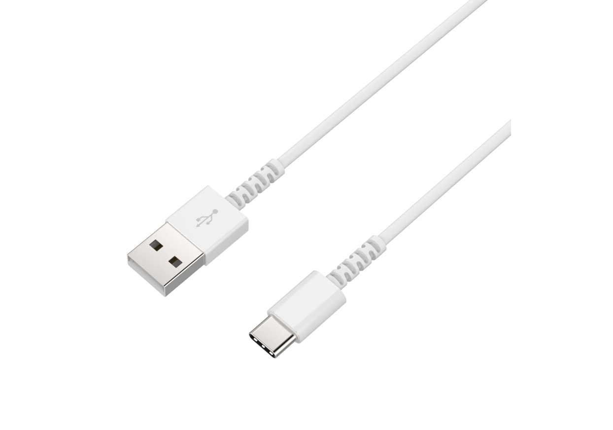 USB充電&同期ケーブル 50cm A-C 極細 WH