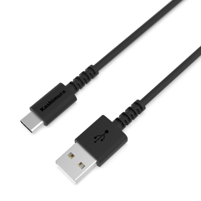 USB充電&同期ケーブル 50cm A-C BK