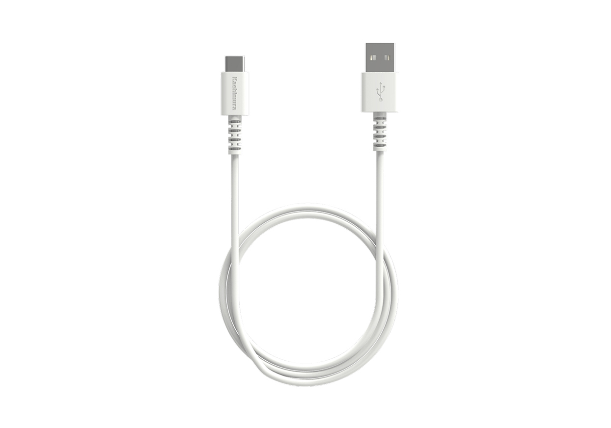 USB充電&同期ケーブル 50cm A-C WH - 画像 (2)