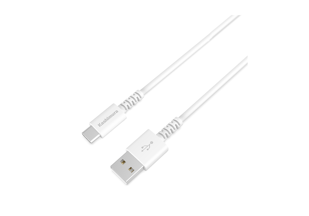 USB充電&同期ケーブル 2m A-C WH