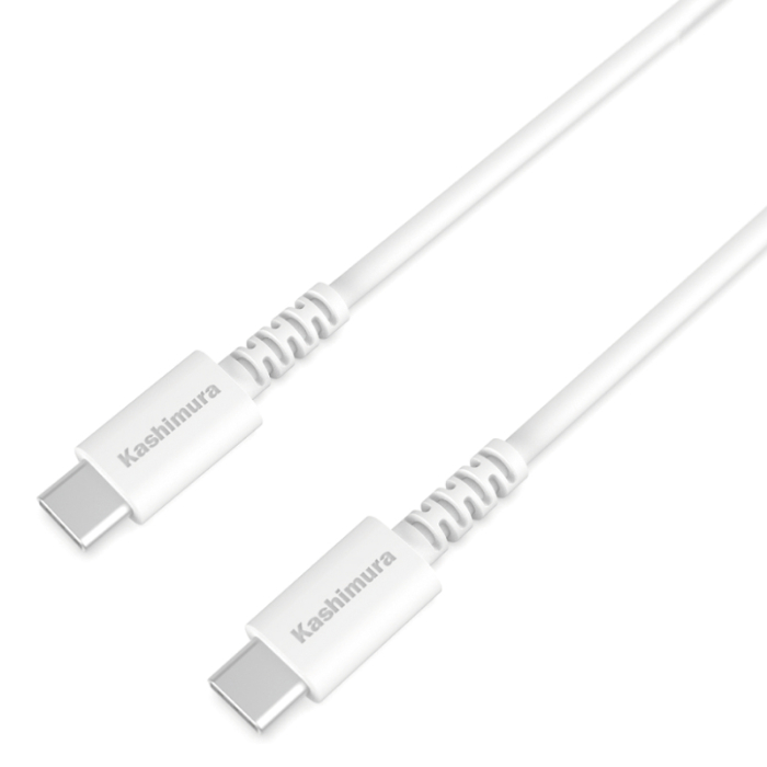 USB充電&同期ケーブル 1m C-C 100W WH