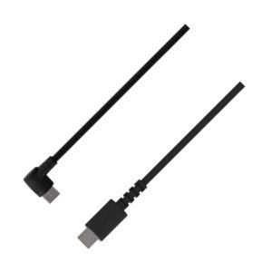 USB充電＆同期ケーブル 1.2m C-C BK L字