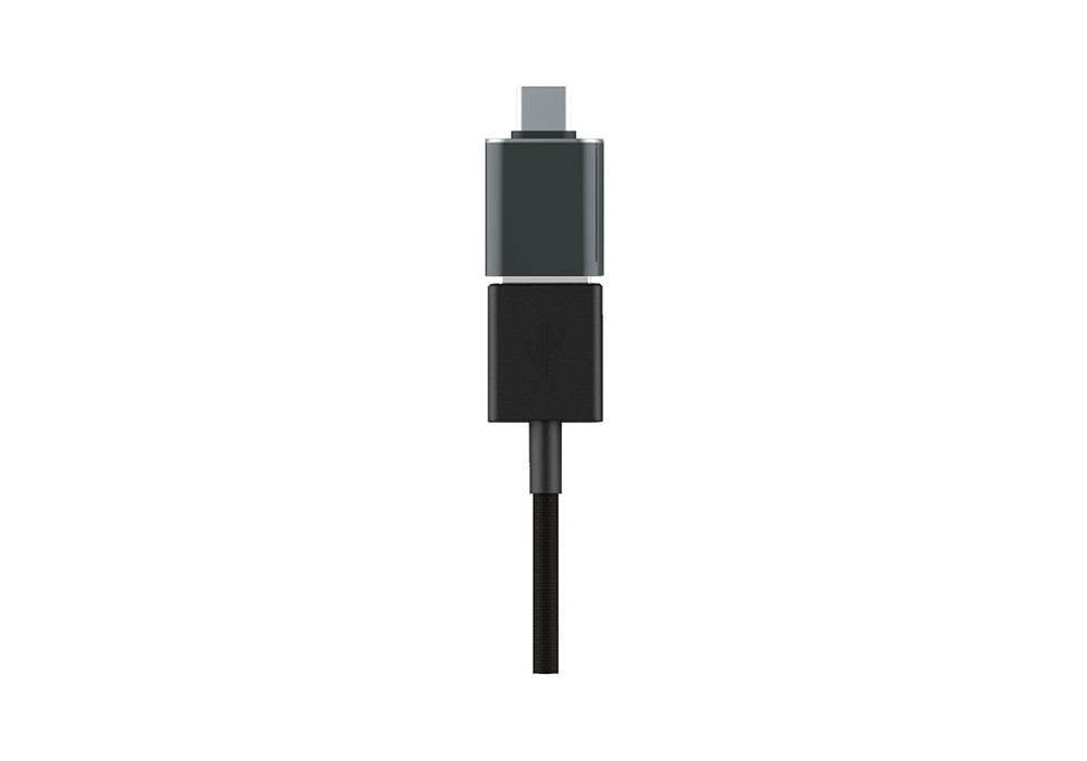 USB変換アダプタ USB-A→Type-C BK - 画像 (2)