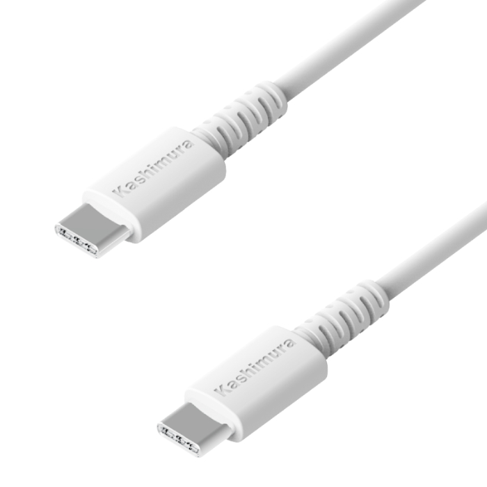 USB充電&同期ケーブル 1.2m C-C WH