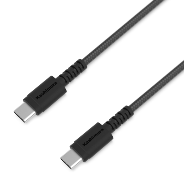 USB充電&同期ケーブル 1.2m C-C STRONG BK