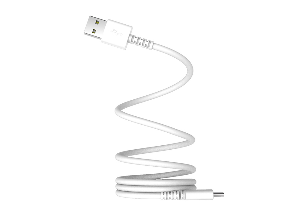 USB充電&同期ケーブル マグネット内蔵 A-C 1m WH