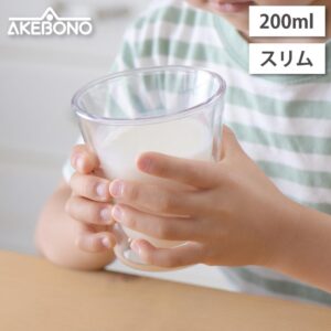 われないダブルウォールグラス スリム 200ml クリア トライタン 曙産業 TW-3782 【 コップ タンブラー 二重グラス プラスチック 樹脂 軽量 ホット アイス 食洗機対応 日本製 BPAフリー 】