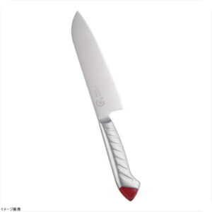 龍治 ステンカラー 三徳 17cm レッド