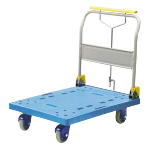 ★ポイント最大16倍★【全国配送可】-ハンドブレーキ付き台車　φ130mm 金沢車輌 型番 PHB‐300GS 　JAN 4546678005788 aso 2-9405-02 ●在庫品 納期約 3営業日-【医療・研究機器】