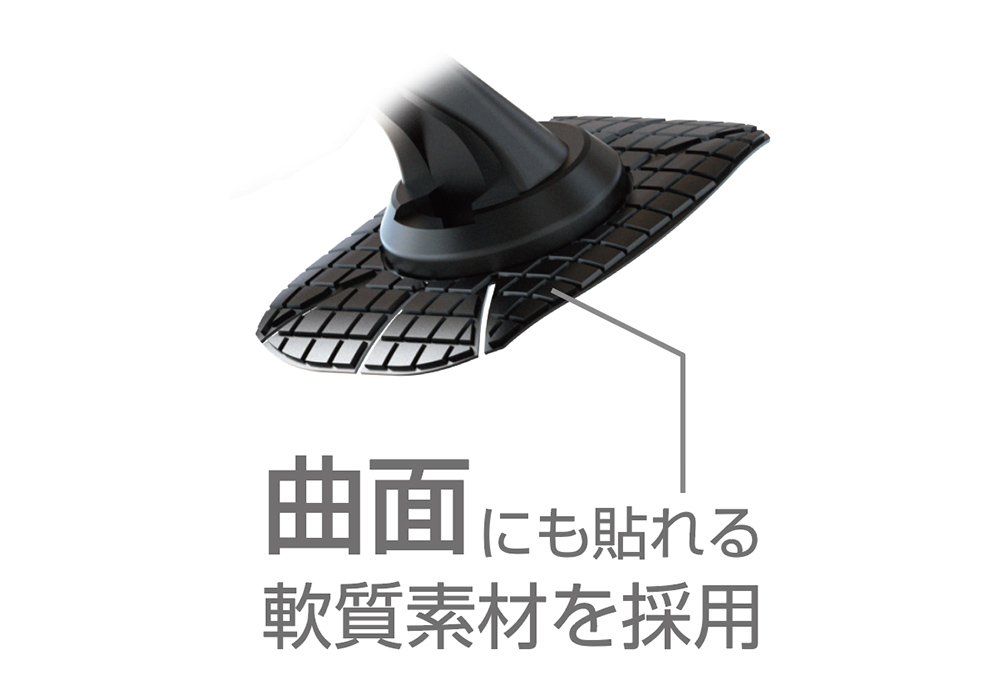 コンパクトスマホホルダー 両面テープ貼り付け - 画像 (5)