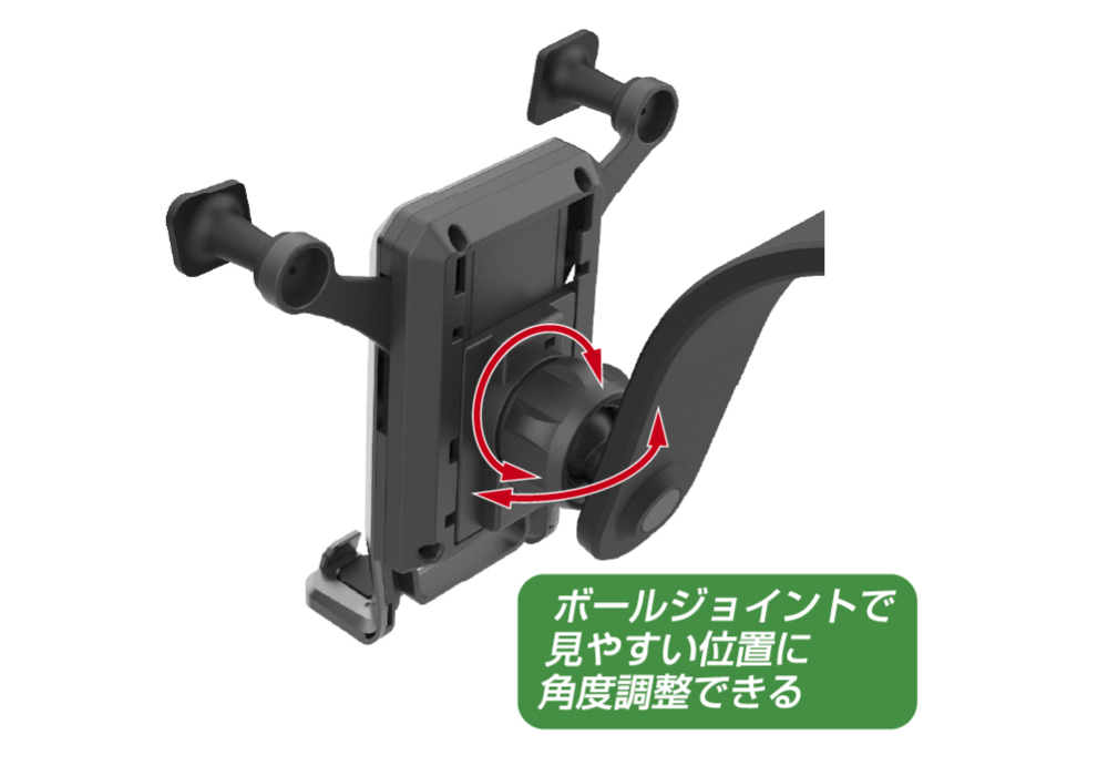 自重式スマホホルダー ローアングル吸盤取り付け - 画像 (6)