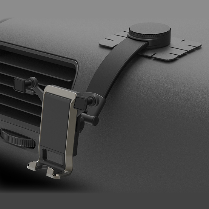 自重式スマホホルダー フレキシブルアーム貼り付け - 画像 (2)