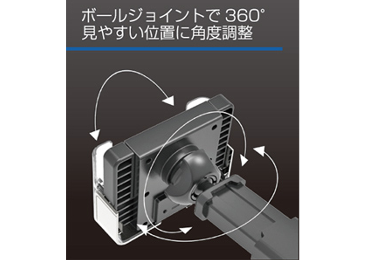 手帳対応スマホホルダー2 吸盤取り付け - 画像 (6)