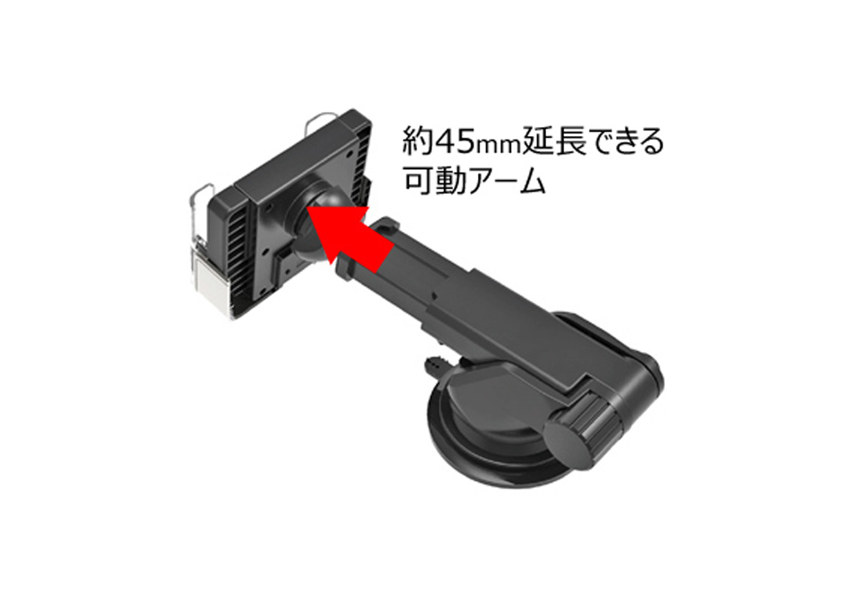 手帳対応スマホホルダー2 吸盤取り付け - 画像 (7)