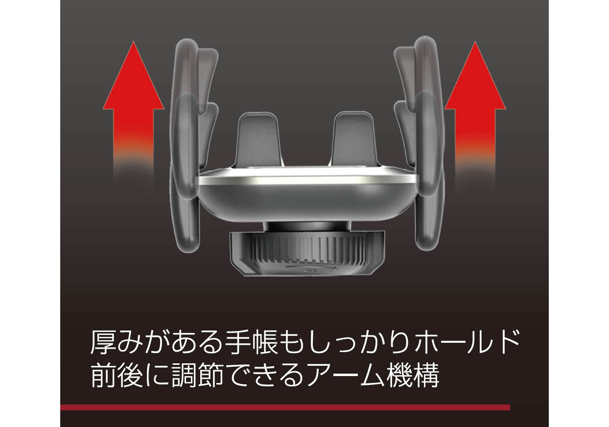 手帳対応スマホホルダー3 エアコン取り付け - 画像 (4)