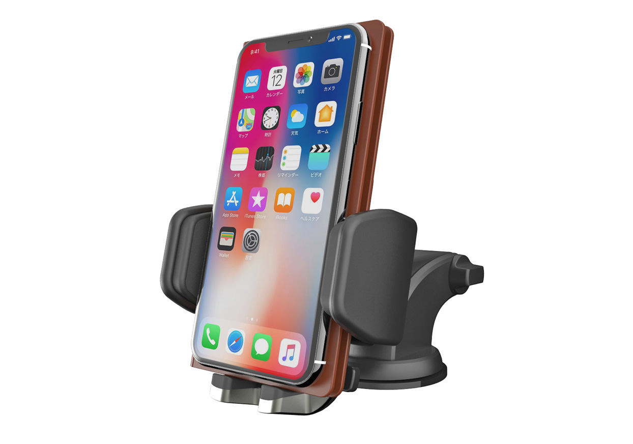 手帳対応スマホホルダー3 吸盤取り付け - 画像 (2)