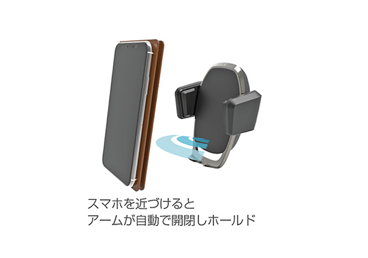 手帳対応自動開閉ホルダー エアコン取り付け - 画像 (5)