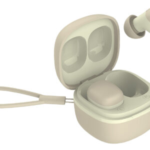 完全ワイヤレス ステレオイヤホン AAC ミニ BEIGE