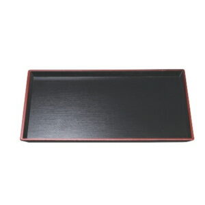長手盆 清流長手木目盆黒天朱SL尺1 /業務用/新品/小物送料対象商品