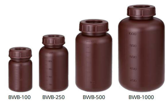 新潟精機 広口茶色ビン BWB-250