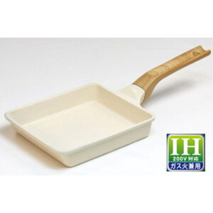 ナンセンジャパン 軽くて使いやすい セラミックエッグパン 玉子焼器 15×18cm IH・ガス火兼用
