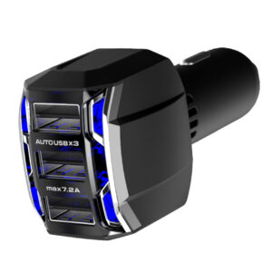 DC-7.2A-リバーシブルUSB 3ポート 自動判定 インジケーター付