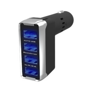 DC-9.6A-リバーシブルUSB 4ポート 自動判定