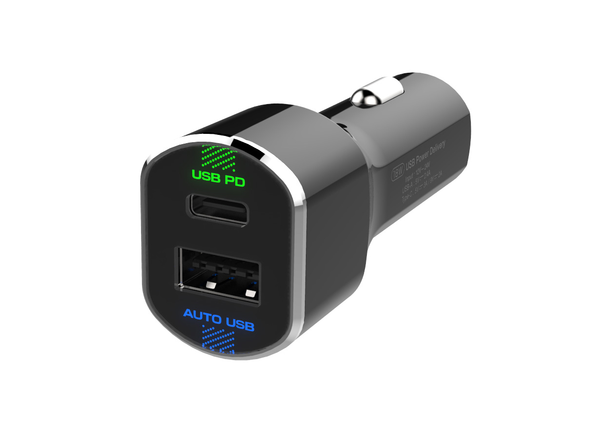 DC-PD-9V2A/リバーシブルUSB 2ポート 自動判定 インジケータ