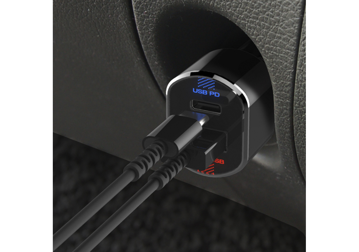 DC-PD-9V2A/リバーシブルUSB 2ポート 自動判定 インジケータ - 画像 (2)