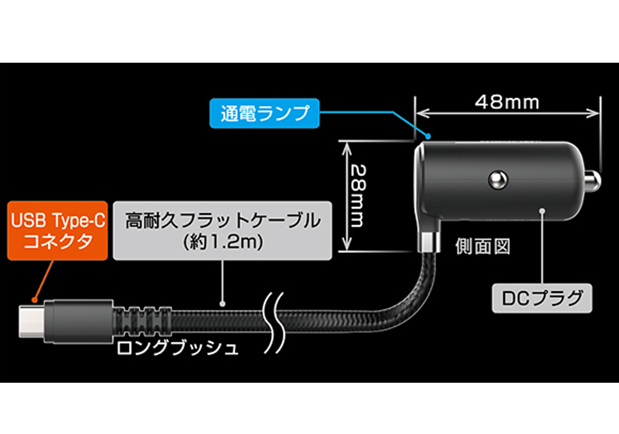 DC充電器 3A Type-C STRONG 極小 - 画像 (3)