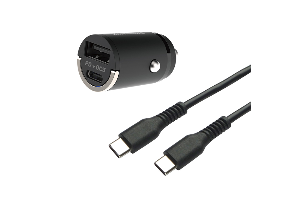 DC-PD20W USB 2ポート QC3 自動判定 コンパクト C-Cケーブル付