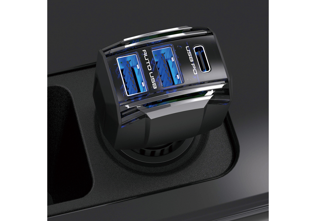 DC-44W USB 3ポート PD20W 自動判定 - 画像 (2)
