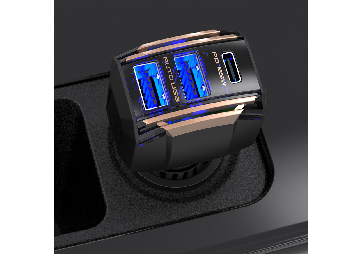 DC-65W USB 3ポート PD65W 自動判定 - 画像 (2)