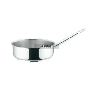 MAUVIEL1830 PRO-INOX 片手鍋浅型 (蓋無) 5931-36cm 12L φ380 IH/ガス兼用鍋 18-10(ステンレス) ムヴィエール プロイノックス No.2836300