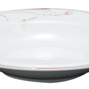 フラワーピンク 23cm スーププレート OFM01-222 業務用 7538610